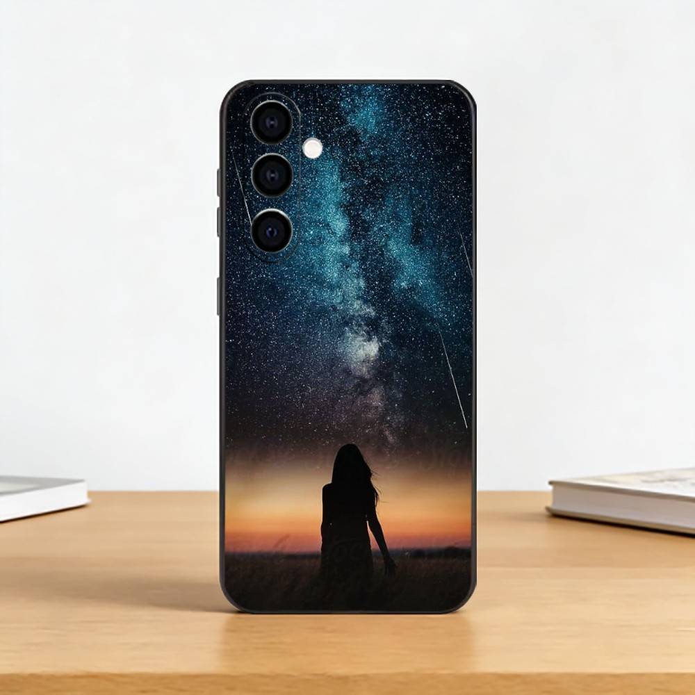 Space For Galaxy U-Universe Phone Case For Samsung Galaxy A73,A72,A71,A70,A53,A52,A51,Others Soft Black Cover