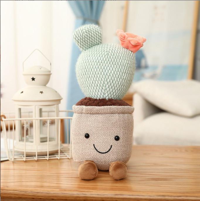 Plush Succulent Plant Series Tulip Plush Toy With Cartoon Design For Living Room Decor