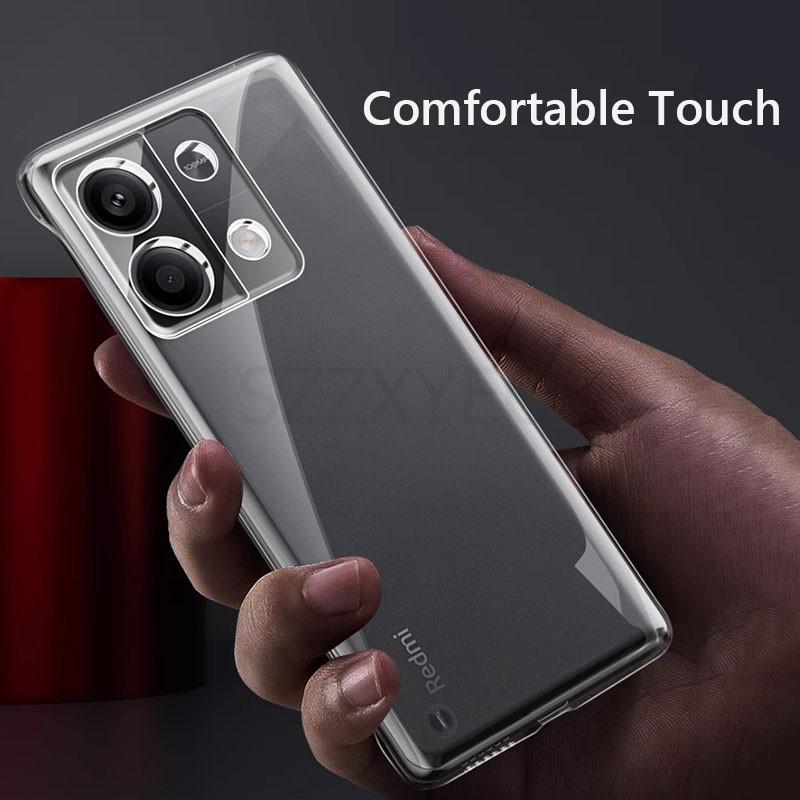 Frameless Slim Clear Hard Back Cover Case For Xiaomi Redmi Note 13 Pro Plus Note13 Pro Plus Pro+ 5G ShockProof Coque Phone Cases