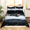 Ice Hockey Duvet Cover Helmet Skates Comforter Winter Ice Sports Games Bedding Set for Boys 3D Print Polyester Quilt Cover