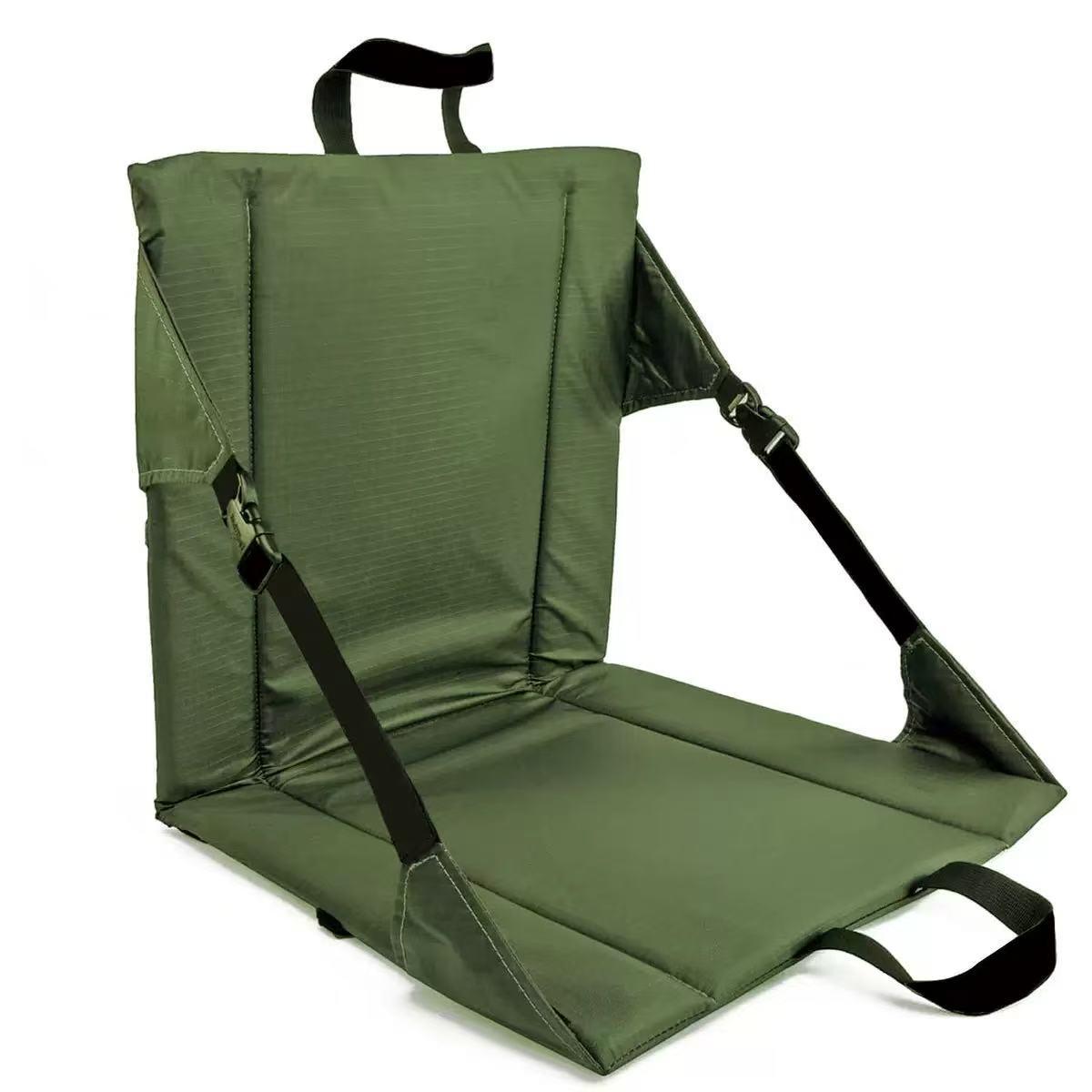 

Folding Outdoor Chair with Dirt-Resistant Seat Cushion, Backrest, and Moisture-Proof Design for Camping and Concerts
