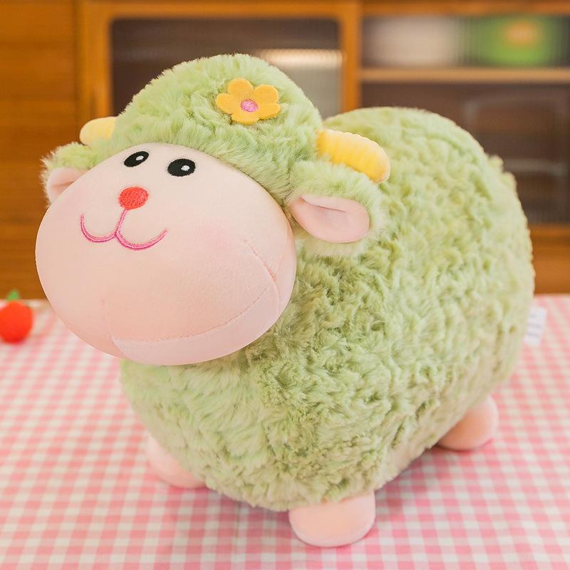 Adorable Lamb Cartoon Plush Doll Short Plush Stuffed Gift Animal