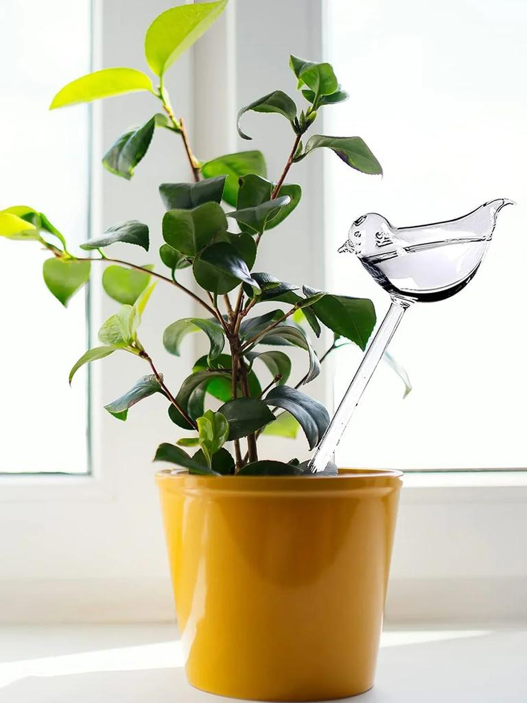 Automatic Drip Irrigation System Bird Shaped Transparent Plastic Indoor Household Garden Flowerpot Watering Device (random)