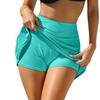 CHARMLEAKS Women Swim Skirt Short with Side Pockets Bathing Suit High Waist Swimsuit Bottom