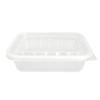 Disposable Rectangular Takeaway Meal Box with Transparent Lid