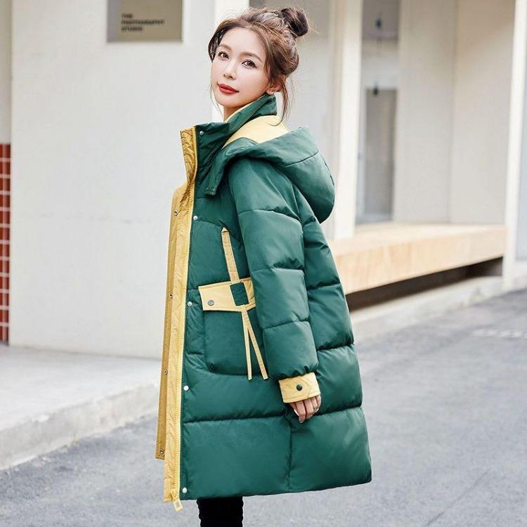 

Thickened Winter Down Coat for Women Fleece Loose Hooded Jacket Windproof Casual Plush Jacket XXXL