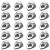 20pcs Zinc Shelf Support Pegs For Panel Mounting Braces Mounting Brace Glass Bracket Hardware Fixing Pegs Glass Bracket