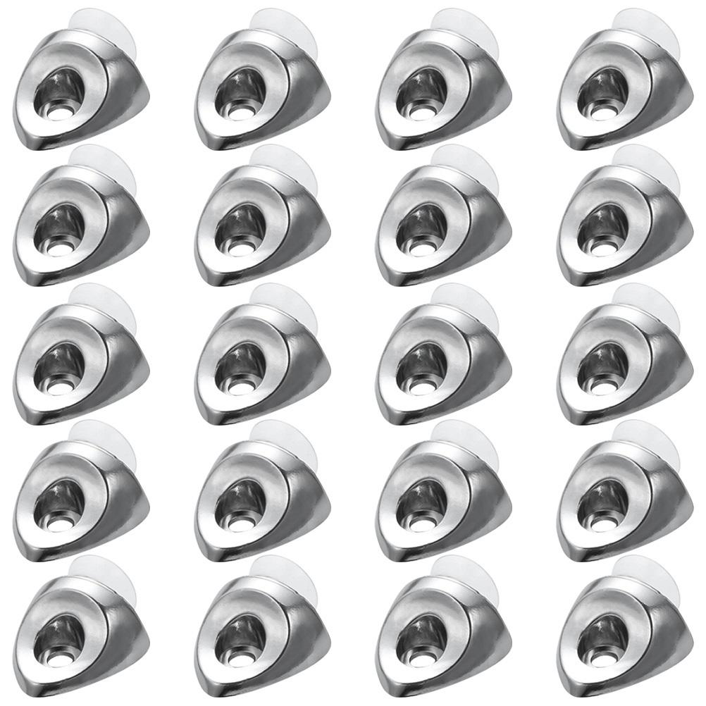 20pcs Zinc Shelf Support Pegs For Panel Mounting Braces Mounting Brace Glass Bracket Hardware Fixing Pegs Glass Bracket