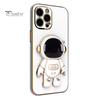 Phone Protective Case Cartoon Foldable Camera Protector Astronaut Mobile Phone Cover with Stand for iPhone 14/Pro/Max (Plus)/Pro Max