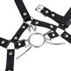 Unisex Simulated Harness Mouth Gag with Metal Nose Hook, Spider Fork & Ball Gag