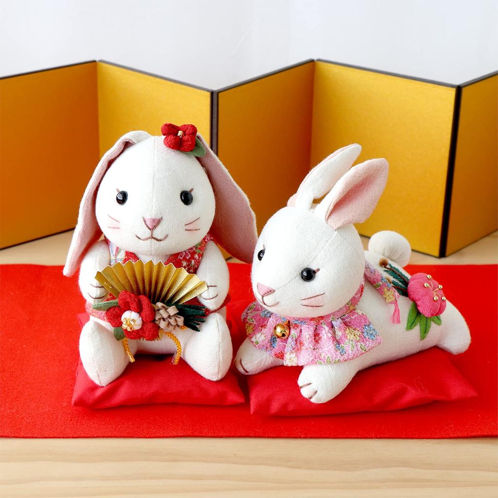 Olympus Threads Zodiac Chirimen Kit, Gorgeous and Beautiful Rabbit PA-808