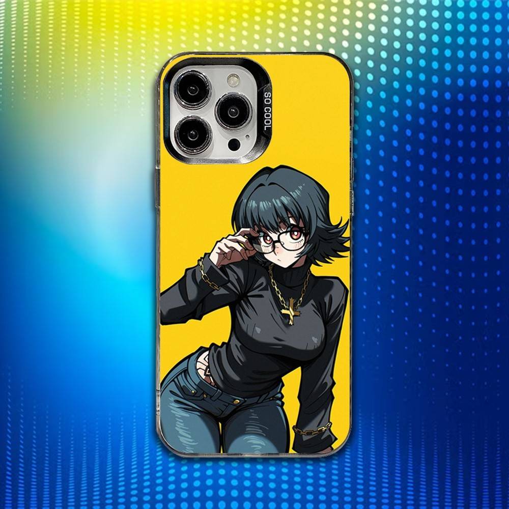 H-Hunter S-Shizuku Anime Phone Case For iPhone 16,15,14,13,12,11,Mini,Pro,SE,MAX White Matte Shockproof Cover