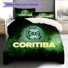 Coritiba Fußballclub Muster Bettwäsche Heimdekoration Geburtstagsgeschenk (1 Bettbezug + 2 Kissenbezüge, ohne Füllung)