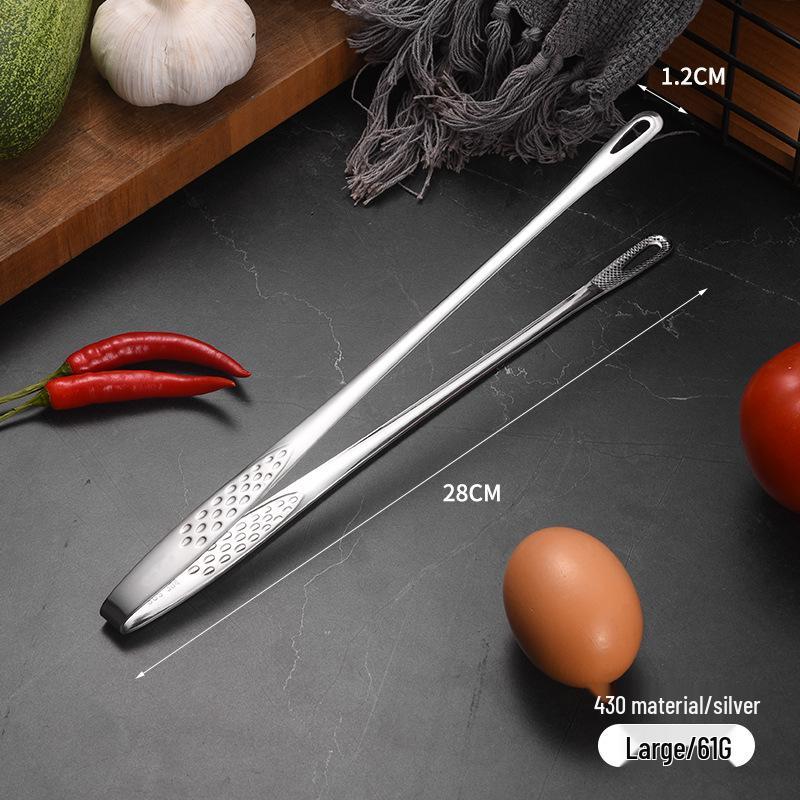304 Stainless Steel Multi-Purpose Tongs: Perfect for BBQ, Sushi, Steak, and Bread.