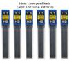 Metal Mechanical Pencil 0.3/0.5/0.7/0.9/1.3/2.0mm Drawing Automatic HB Pencil Set with Leads Office School Writing Art Supplies