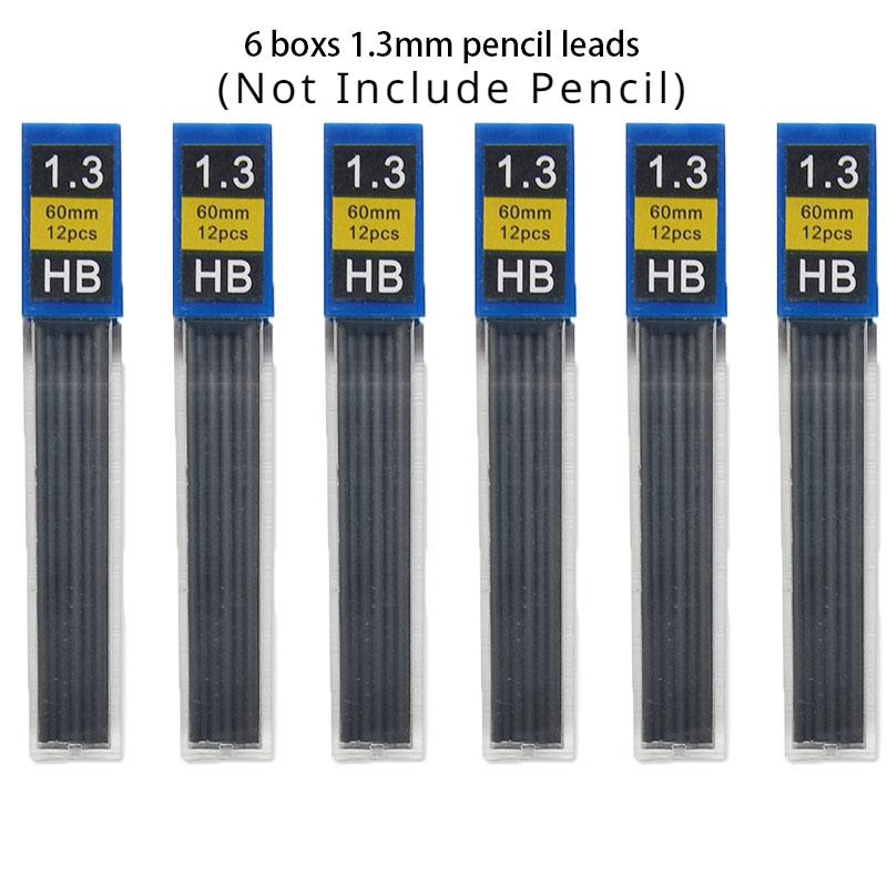 Metal Mechanical Pencil 0.3/0.5/0.7/0.9/1.3/2.0mm Drawing Automatic HB Pencil Set with Leads Office School Writing Art Supplies