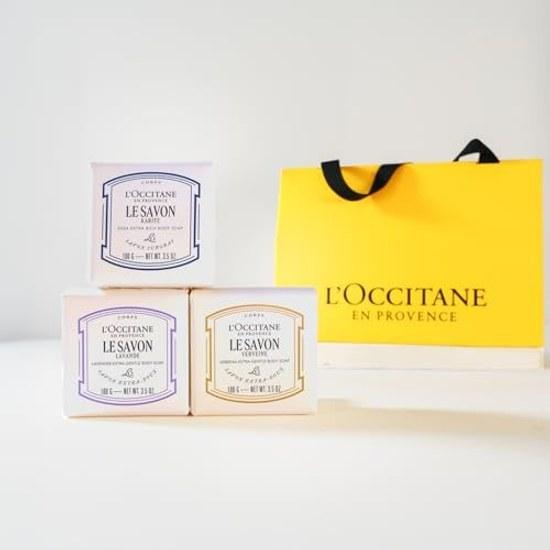 LOCCITANE Le Savon Zestaw prezentowy mydeł stałych 100g 3 sztuki