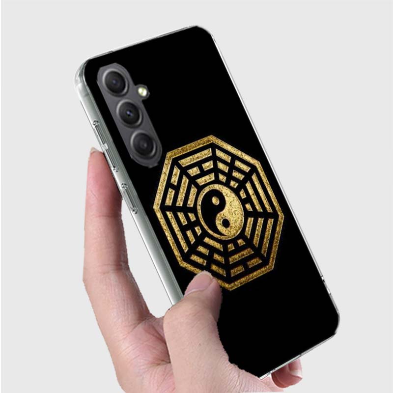 Eight Diagrams Taiji Yin Yang Phone Case for Samsung A16 A26 A36 A56 A17 A37 A57 A07 A06 A02S A03 A04S A05S Galaxy Note 20 10 A5