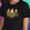 T-Shirt Women Dogs Playing Billiards Motif Cotton Size S To 3XLWill Open In a New Window or Tab