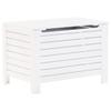 VidaXL Storage Box with Lid RANA White Solid Pine Wood, Blanket Box, Storage Chest, Box of 4002324