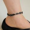 cotoit Black Flower Anklet