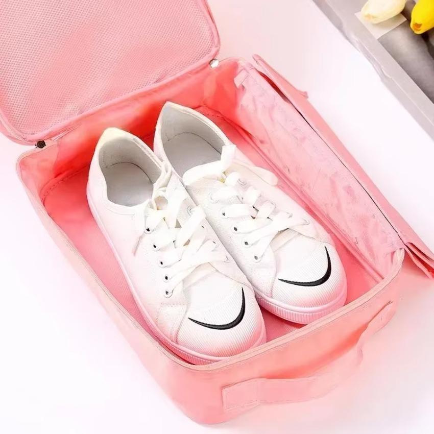 1 Pcs Travel Waterproof Organizer Pouch Shoe Organizer Accessories Household Dustproof Oxford Portable Folding Shoes Storage Bag