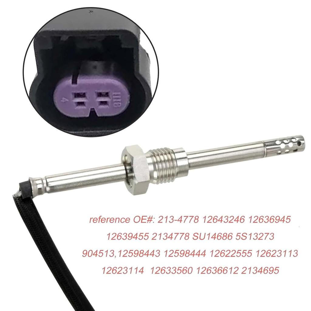 Collinstie12643246 Exhaust Gas Temperature Sensor 213-4778 EGT Sensor Position 2 Compatible fit for Silverado 2500 3500 HD 2011-2016 6.6L V8 G.MC