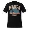 Marfa Texas Desert T-Shirt Western Windmill Starry Night Unisex Retro Tee