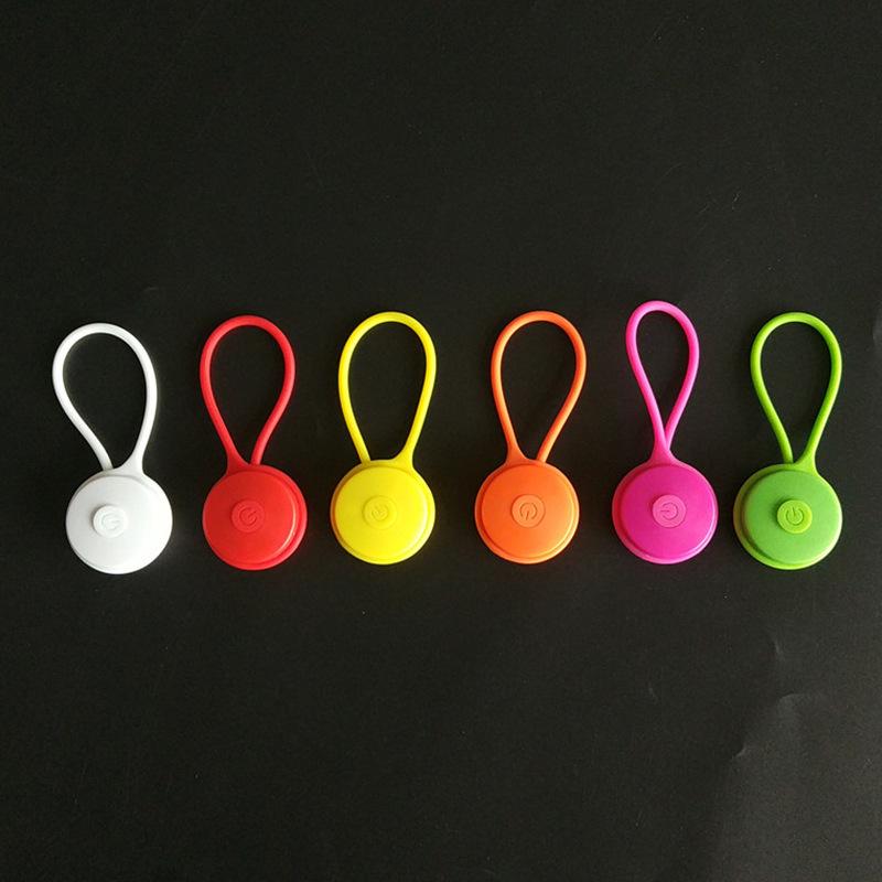 1Pcs Silicone Led Night Outdoor Backpack Lights Running Warning Light Camping Riding Wind Rope Light Travel Equipment Tool