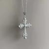 Personality Temperament Baroque Pearl Hollowed-out Cross Pendant Necklace for Men Women Fashion Punk Spice Girl Jewelry Jewelry
