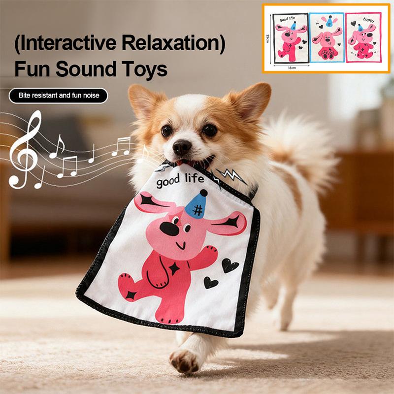 Pet Dog Chew Toys Crinkle Paper Squeaky Boredom Buster for Small Medium Breeds Like Teddy Corgi Fun Voice Toys Dog Entertainment