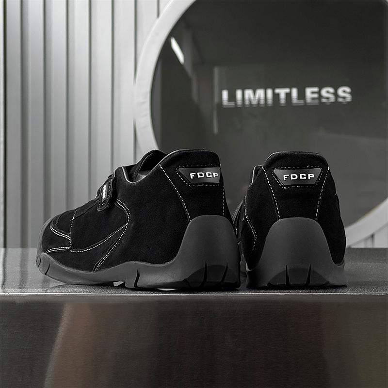 Fashion Lightweight Men's Casual Leather Shoes Comfortable Walking Shoes Daily Wear Hiking Shoes Leisure Walk Treking Footwear Sneakers