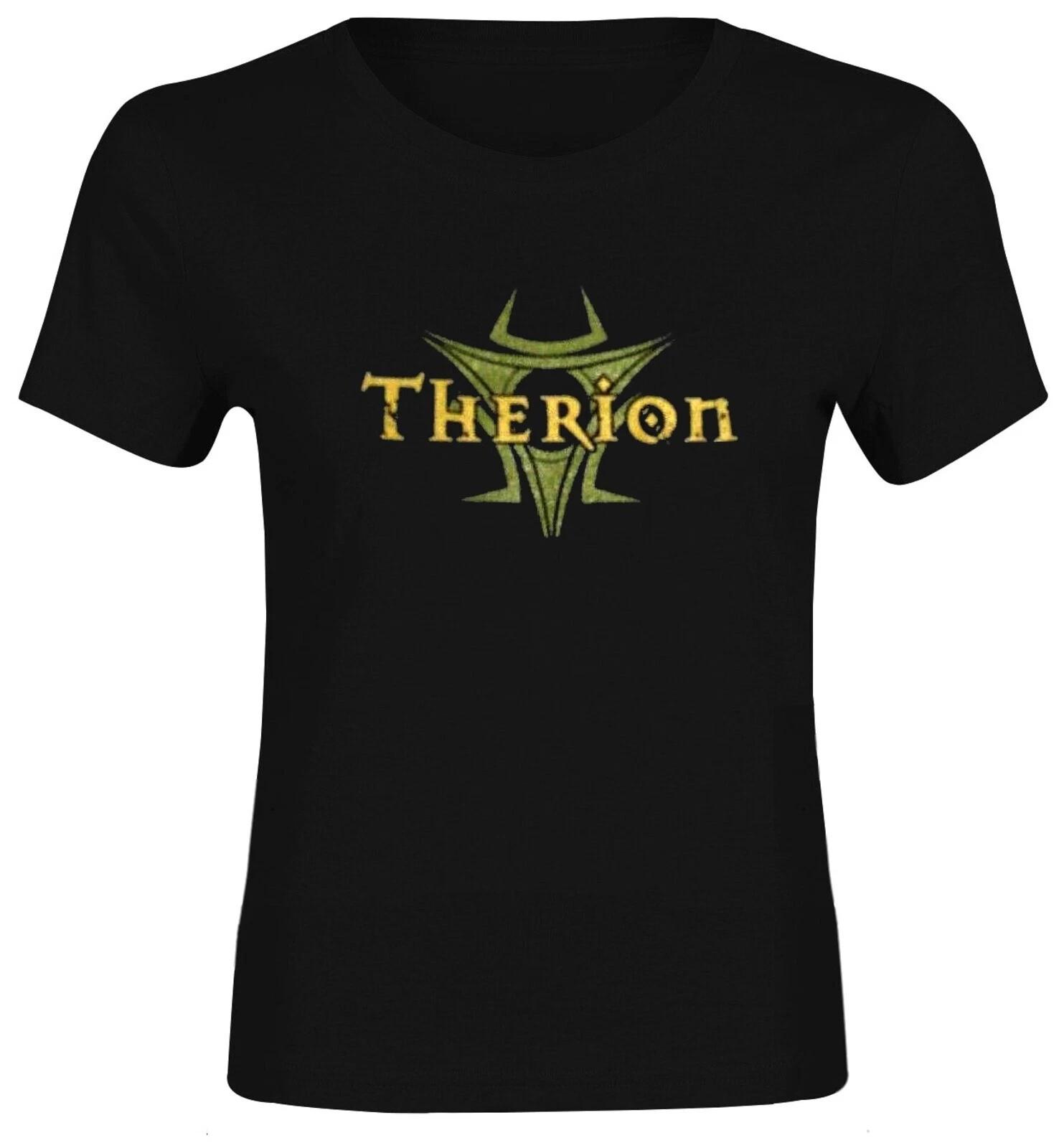 THERION cd обложка SIRIUS B Логотип Официальная Футболка BABYDOLL L Большой Новый Out of Print руны лемурии S