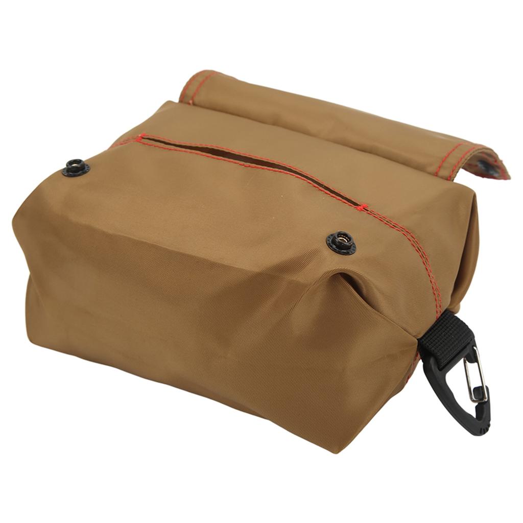 Outdoor Waterproof Vintage Napkin Storage Bag Portable Car Tissue Holder Bag for Camping Traveling