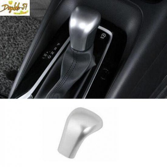 Matte Silver Console Gear Shift Knob Cover Trim Fit For Toyota Corolla -