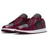 Air Jordan 1 Low Dark Beetroot Damesneakers Svart Hvit DC0774-006