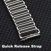 20mm 316L Hochwertiges Edelstahl Uhrenarmband Bonklip Armband Schnellverschluss Armbandriemen Vintage Band Metall Universalarmband
