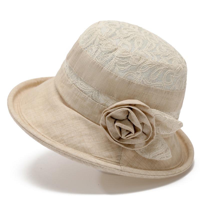 Spring and Autumn Hat Female Visor Basin Hat Cloth Hat Summer Big Eaves Bucket Hat