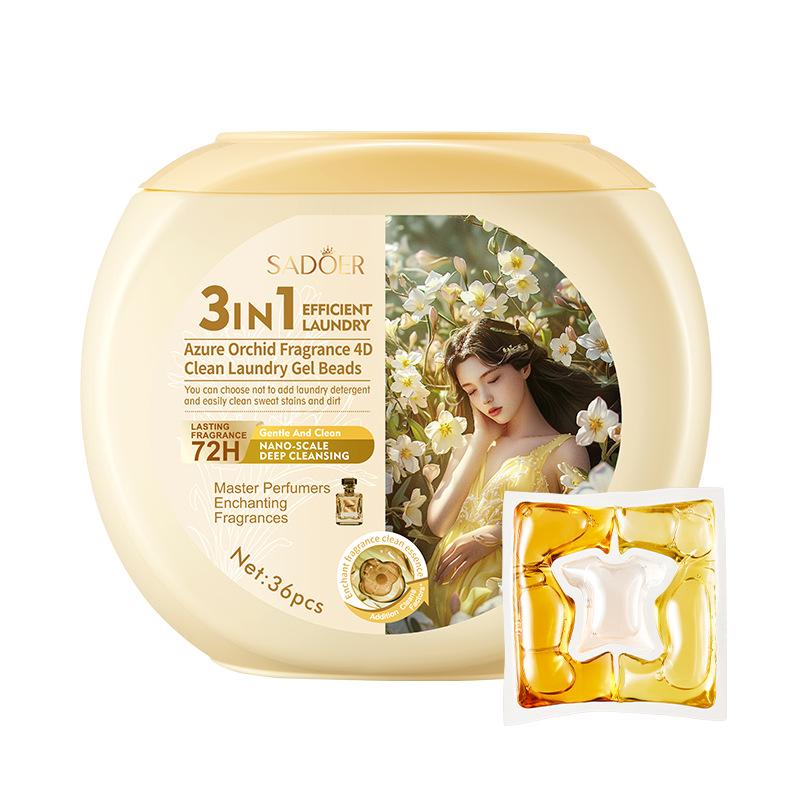 Freesia Fragrance 4D Clean Laundry Beads Clean Clothes Beads Skin Care Products laundry  12g×36pcs