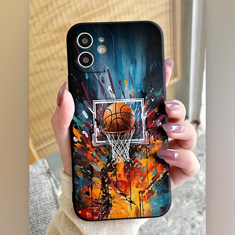 Basketball dunk phone case suitable for iPhone 17 16 15 14 13 12 11 Pro/Max/Plus anti drop and shockproof back cover