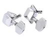 Open-Style Semi-Closed Metal Tuning Pegs for Folk Acoustic Guitars