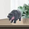 Pygmy Hippo Statue Cute Playful Resin Hippopotamus Figurine Home Desktop Decoration