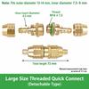 High Pressure Quick Coupling Connector Copper Copper Hose Connector  for Dosing Hose Connection