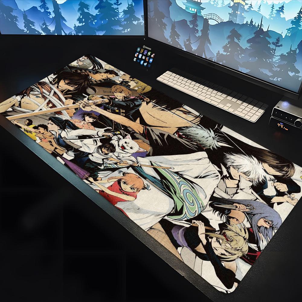 Anime GINTAMA Mouse Pad large keyboard mouse fire protection desk pad nonslip rubber gaming mouse pad laptop carpet x