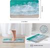 Nautical Coastal Beach Waves Entrance Doormat Home Decor Kitchen Hallway Balcony Rugs Bathroom Anti-slip Mat Foot Pad