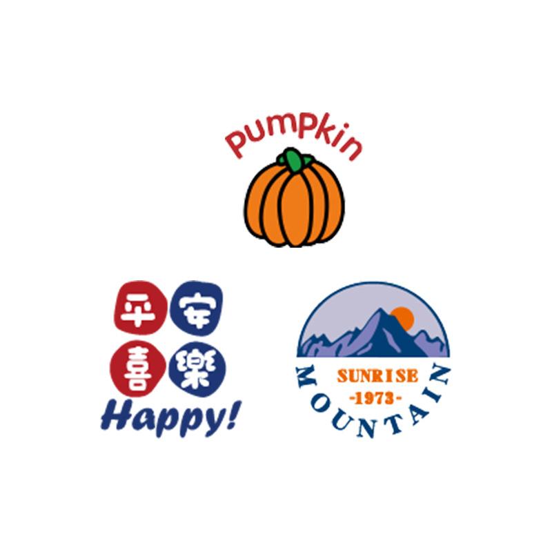 Heat Transfer Sticker Couple Clothes T-Shirt Decorative Pattern Printing Heat Transfer Sticker Hot Ironing Sticker Small