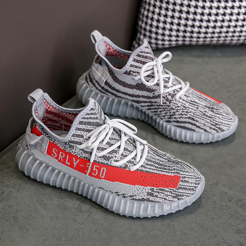 Herren Strick Laufschuhe Atmungsaktiv Leicht Nicht-rutschend Sneaker Bequem Freizeit Sportschuhe