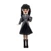 Wednesday Addams 9 Zoll PVC-Puppe mit Schuluniform und dunklem Stil Dekor