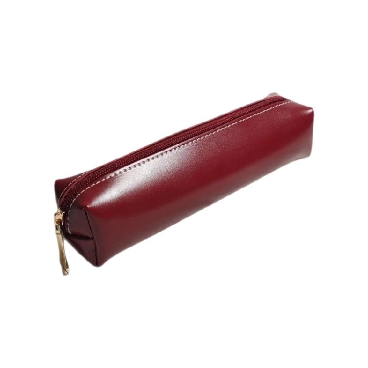 High Capacity PU Pen Pouch Reinforced Edges Modern Writing Tools Storage Bag Perfectly For Artists Students