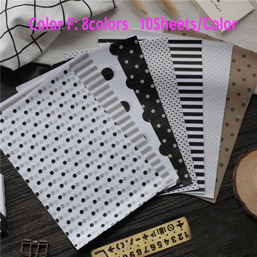 

Papers Gift Wrapping Retro Papers Material Papers A5 Papers Wrapping Papers Print Tissue Paper Color A 80pcs